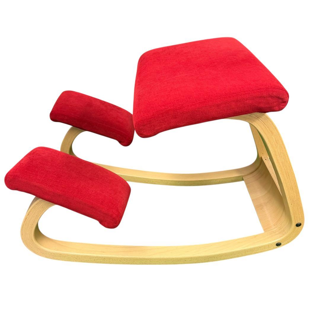 極美品 VARIER バリエール Stokke バランスチェア レッド