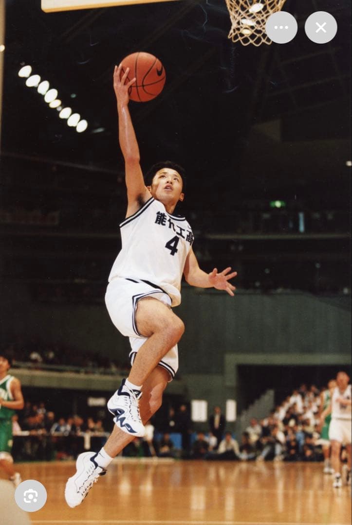 エアズームフライト５　田臥　能代工業　ホワイト／ネイビー