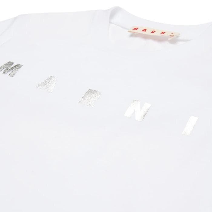大人もOK MARNI ロゴプリント Tシャツ 14Y 160cm ホワイト