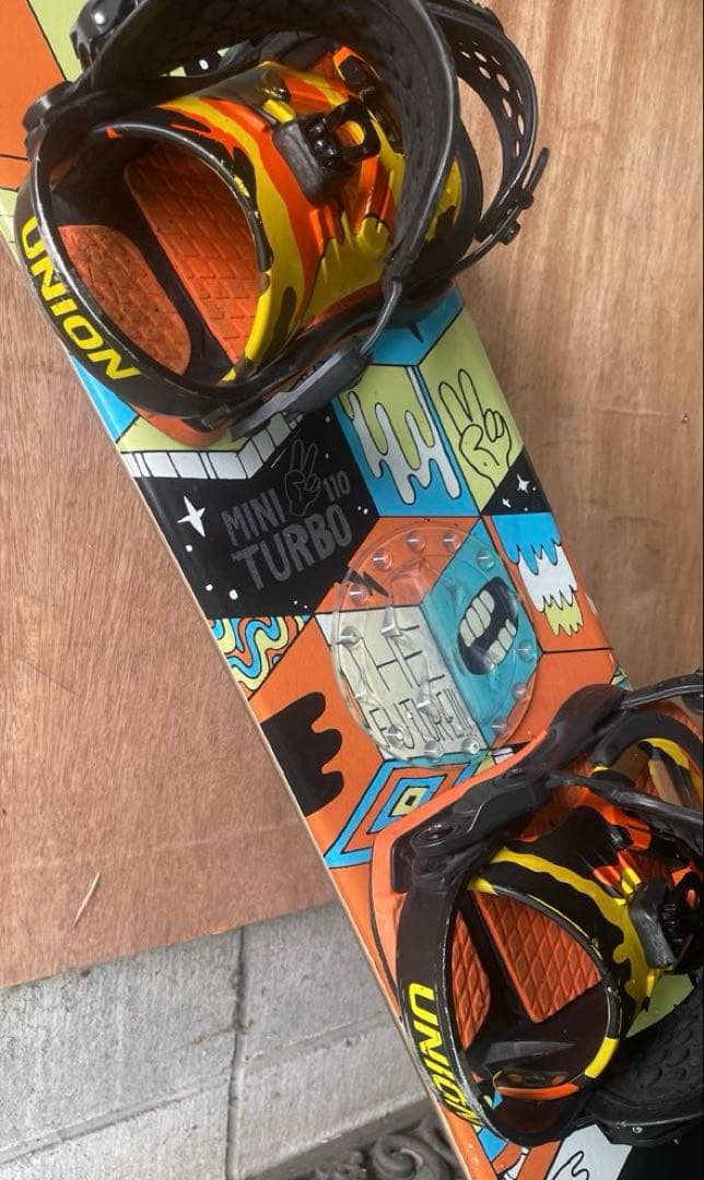 【送料込み】★子供用K2スノーボード&ユニオンバインディングセット★110cm★