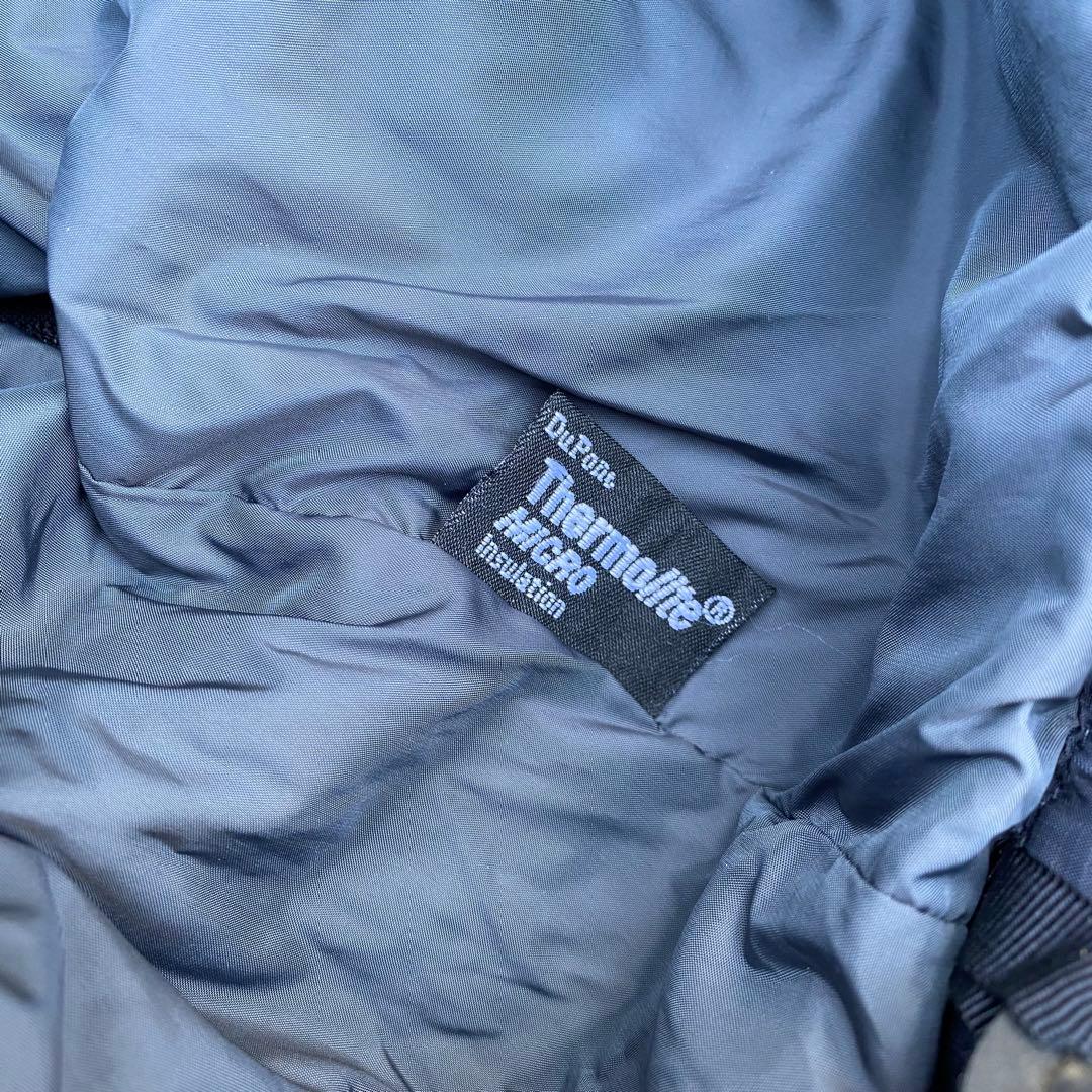 90s MOONSTONE ウルトラライトダウン パフジャケット ネイビー 中綿