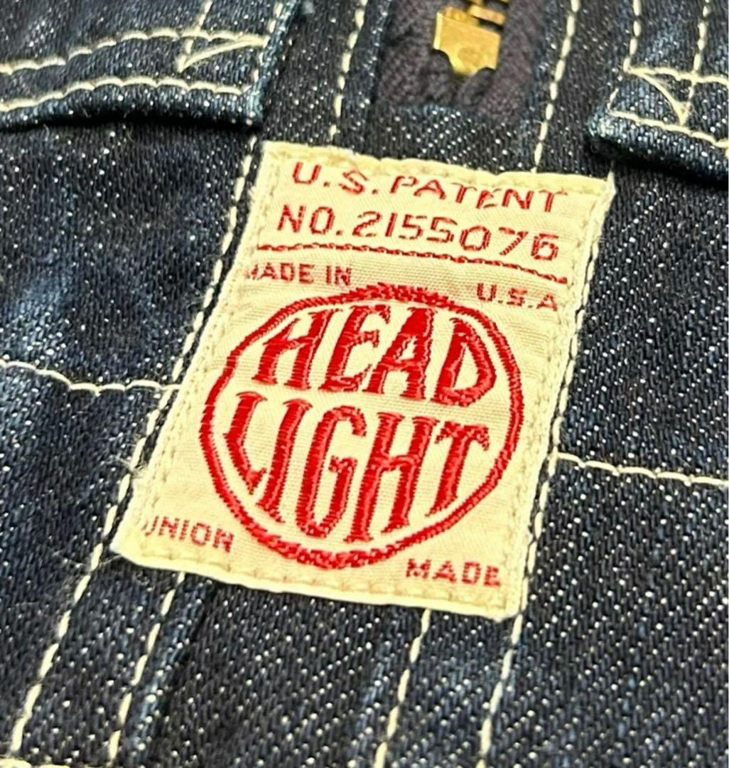 ◾️美品◾️HEAD LIGHT ◾️ヘッドライト◾️デニム オーバーオール◾️40s復刻