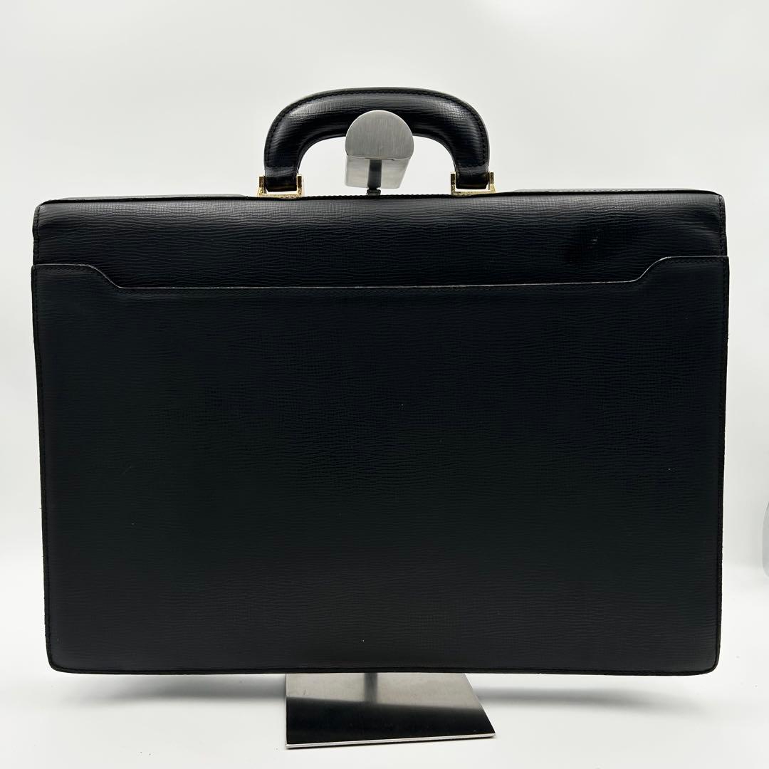 希少✨ ロエベ ビジネスバッグ ブリーフケース アナグラム ロゴ型押し シボ革