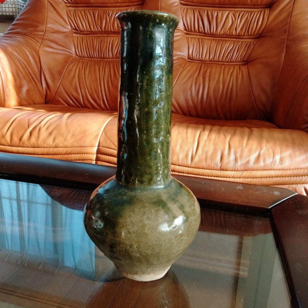 中国骨董旧家蔵陶磁器名品【中国清の時代耀州窯(ようしゅうよう)青磁 】