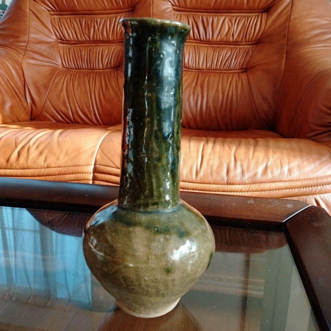 中国骨董旧家蔵陶磁器名品【中国清の時代耀州窯(ようしゅうよう)青磁 】