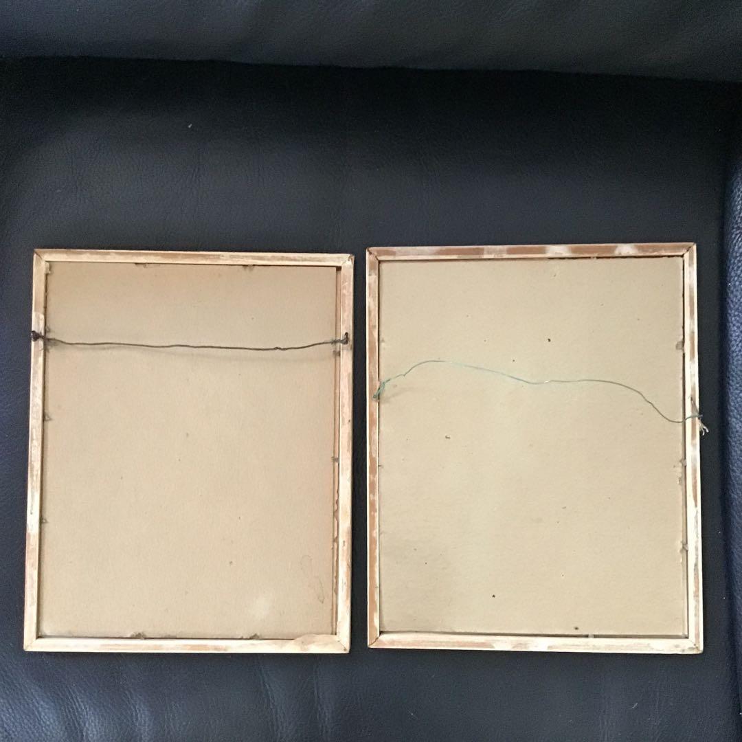 40s 50s バンビ ＆ サンバー ビンテージ 絵画 W.D.P.