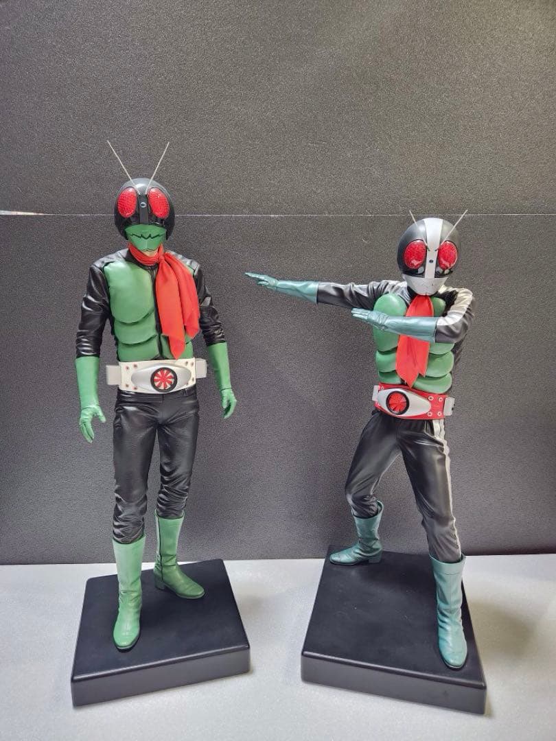 【遂に出品！究極のプロ完成品No4 】電飾メガソフビ仮面ライダー1号 桜島vr