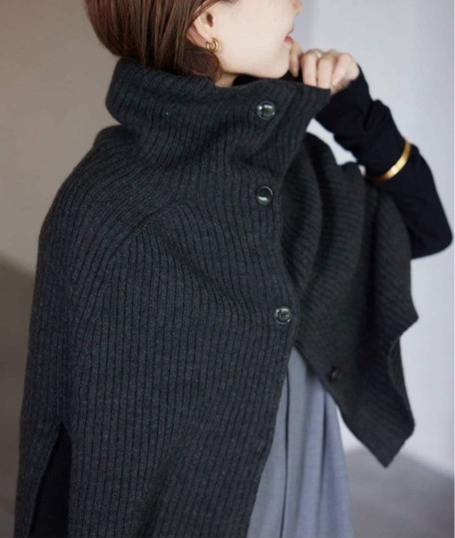 ファインウールスヌード　ケープ　slobe IENA スローブイエナ