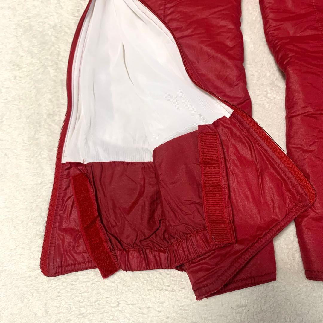 90'sゴールドウィン　スノーボード　スキーウェアパンツ　レッド　ブーツカットS