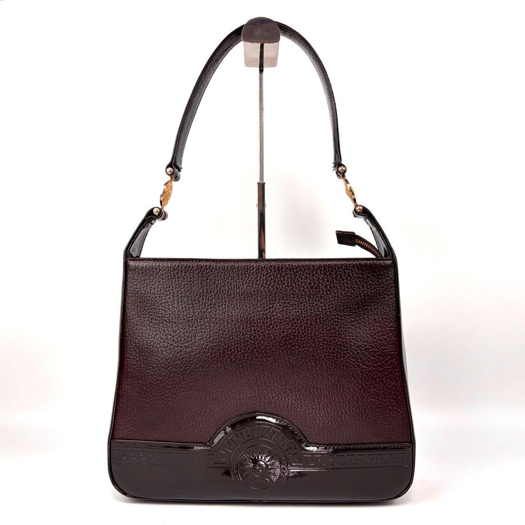 ジャンニヴェルサーチ　ワンショルダーバッグ　ハンドバッグ　メデューサ　レザー