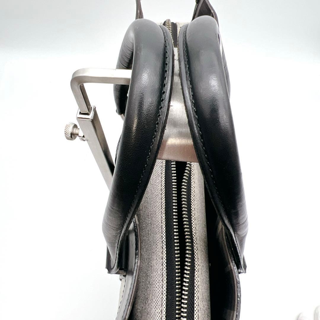 【希少】バーバリー　ブラックレーベル　ビジネスバッグ　ブリーフケース　キャンバス