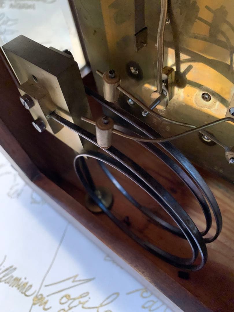 ドイツ製　訳ありアンティーク置時計ウェストミンスターチャイム！美しく鳴ります！