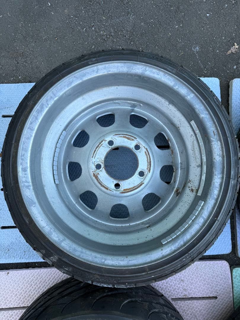 16インチ 加工鉄チン(スチール)ホイール 10J 4本