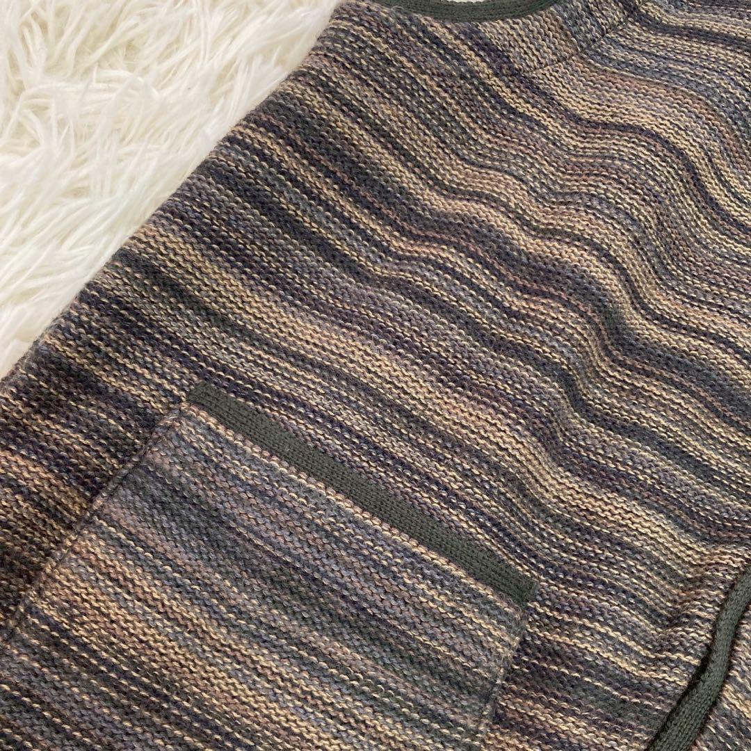 Paul Smith ニットベスト カーキ ブラウン L カジュアル 着回し