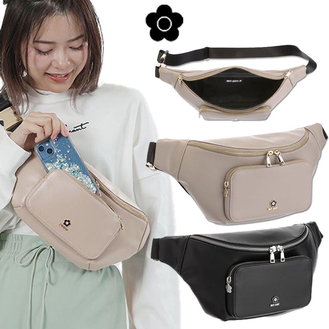 MARY QUANT　エポビジューデイジーポイントボディバッグ　グレージュ