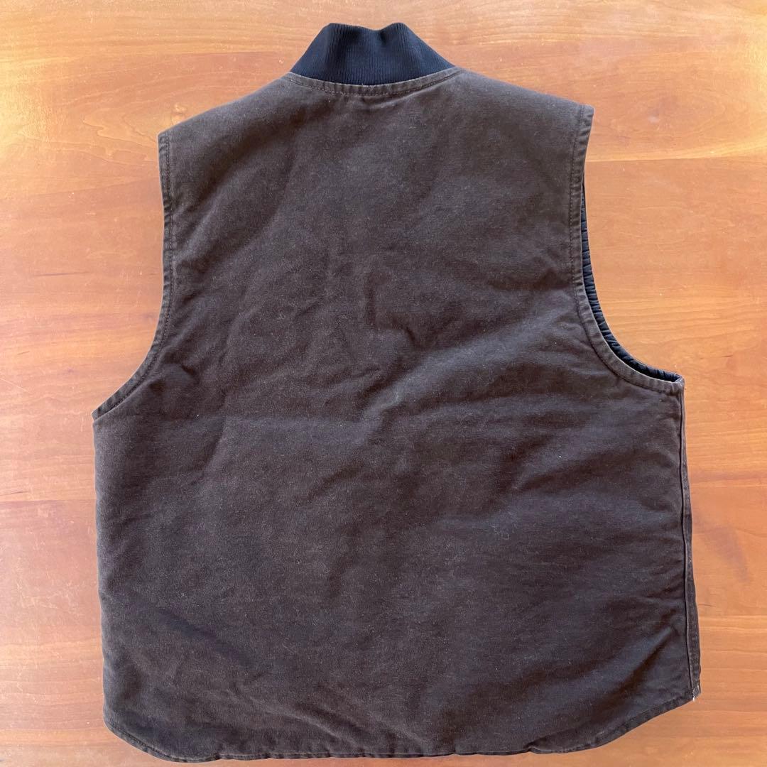 CARHATT ダックベスト V02 DKB Lサイズ★ブラウン★デッドストック