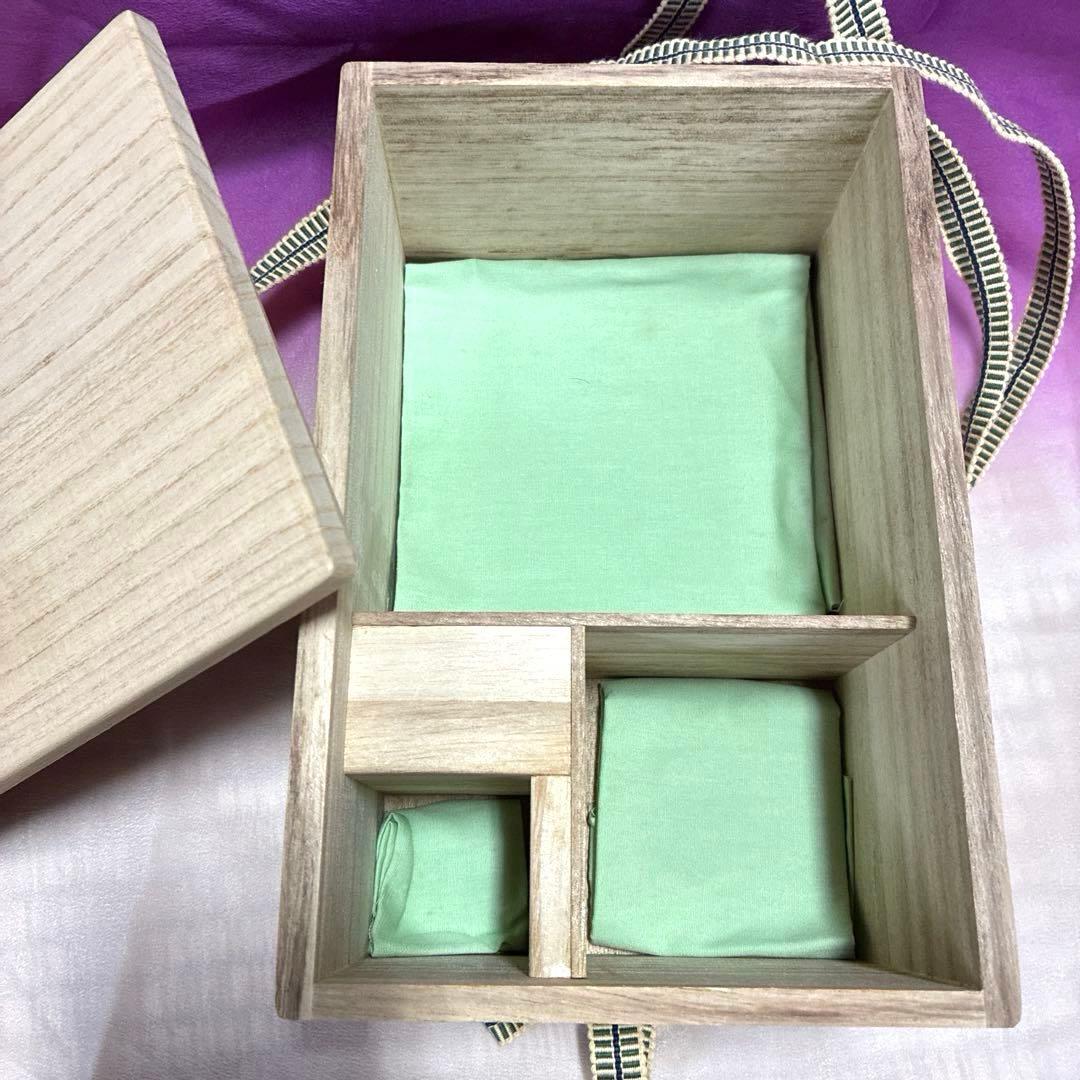 【茶道具】色絵　束熨斗『雄峰作』✨豪華絢爛✨三点揃　（茶碗・振出・茶巾筒）共箱