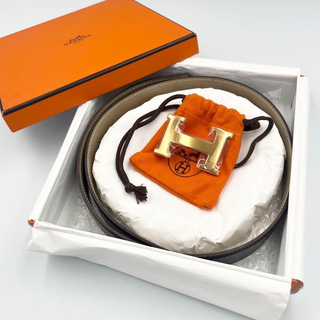 【未使用✨】HERMES ベルト コンスタンス マルジェラ期　70 リバーシブル