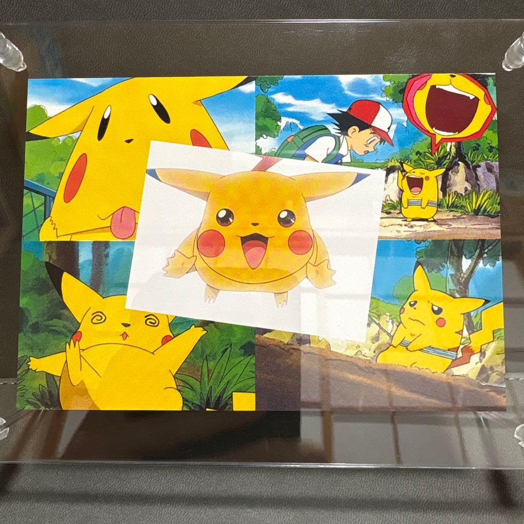 ポケモン てれびくん 赤 ポストカード 変顔 ピカチュウ