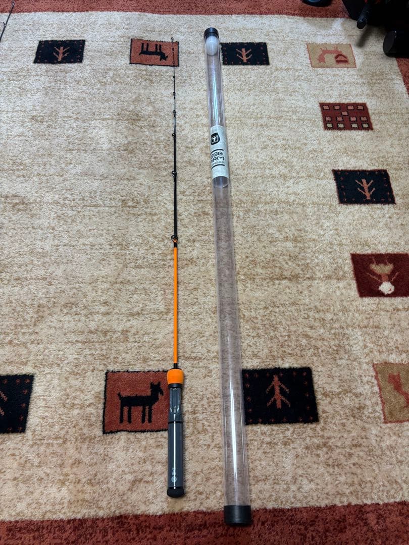 ジャッカル　ＥＧＧARM 120 LONGER オレンジ　ケース付き