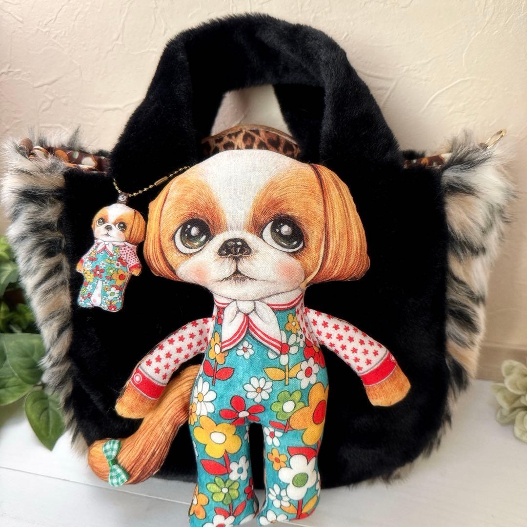 さ*ー様 コヤンイサムチョン♡私を見つめるシーズーちゃんのファートートバッグ！チ