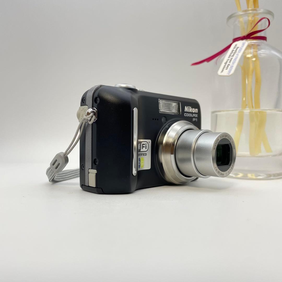 美品✨Nikon coolpix P1✨動作確認済 スマホ転送OK 可愛い 黒♪
