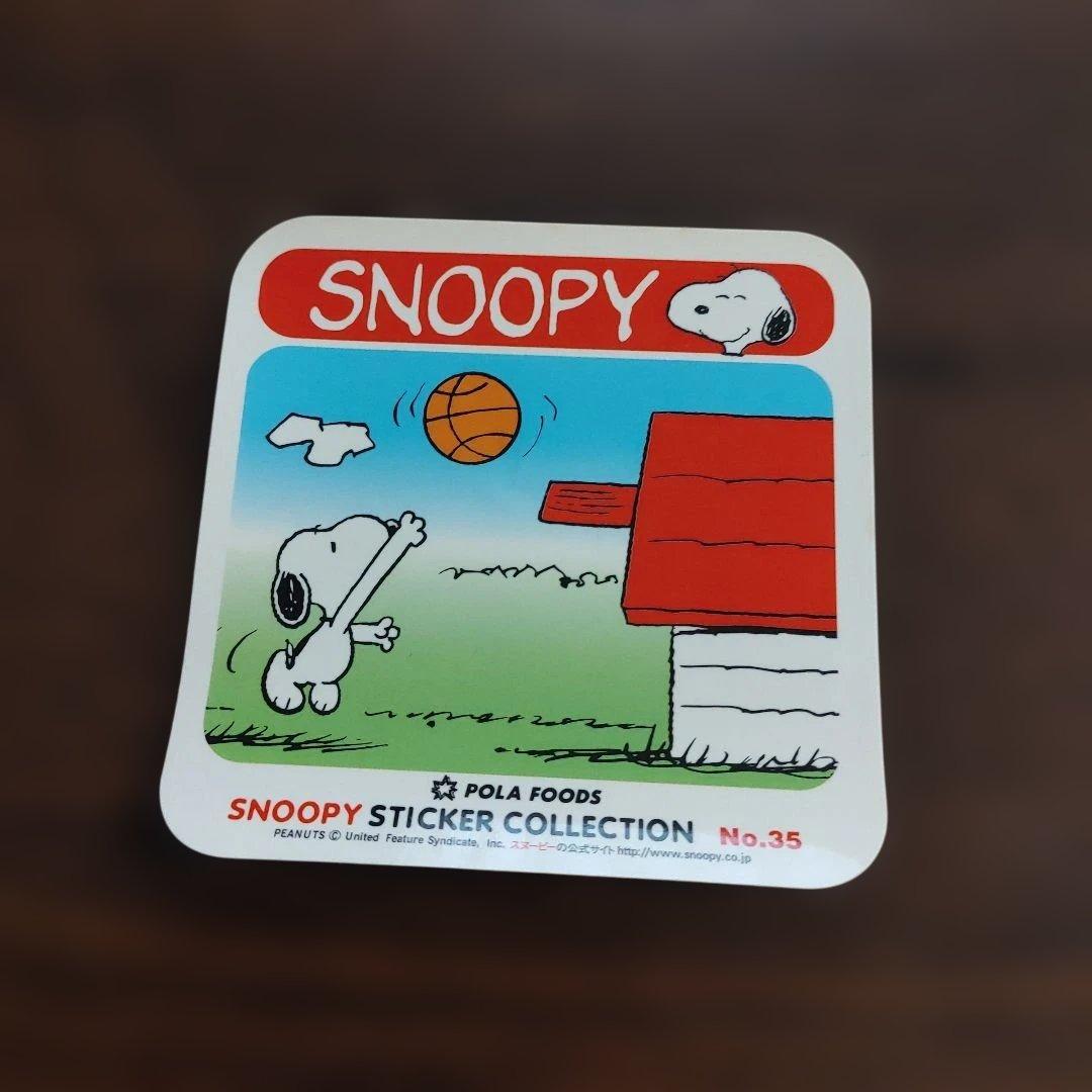 スヌーピー　POLA FOODS　ステッカー