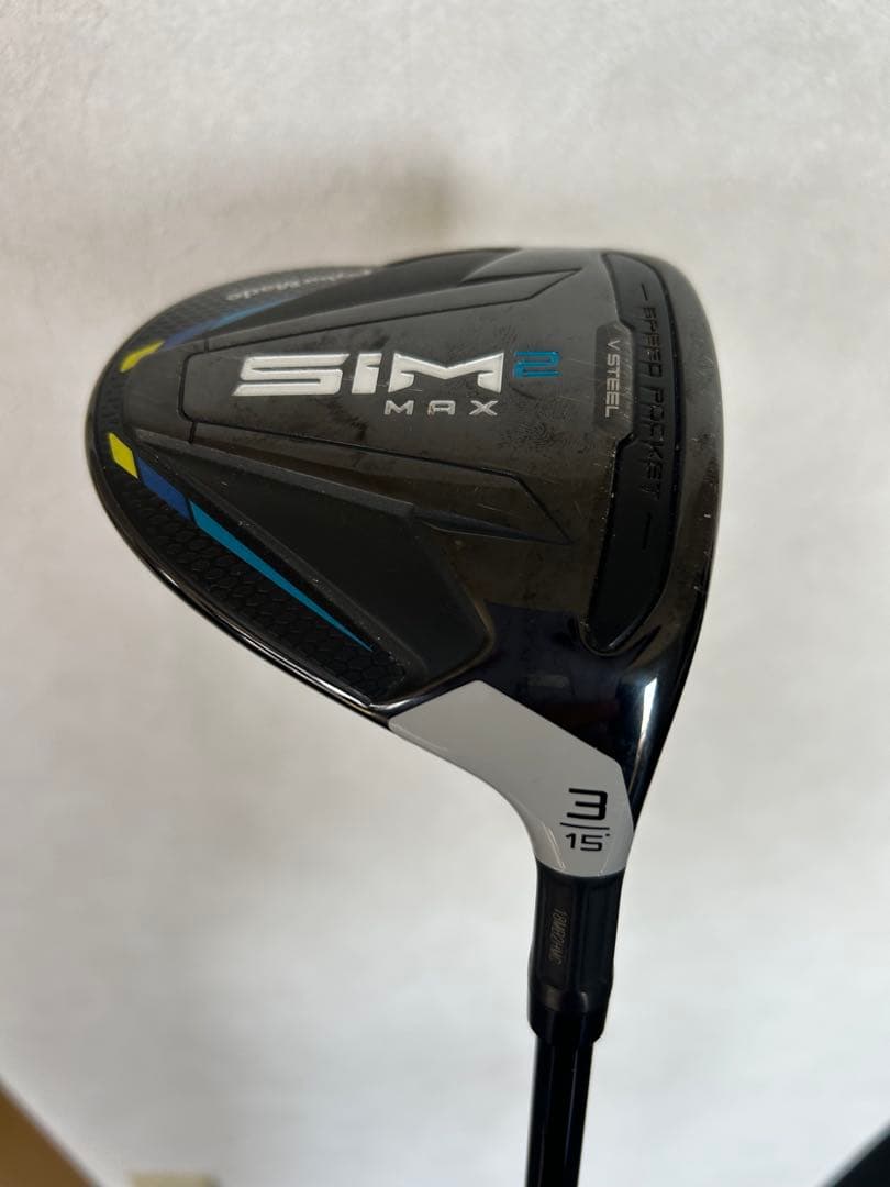 SIM2 MAX フェアウェイウッド　3番　15° ベンタスブラック6X