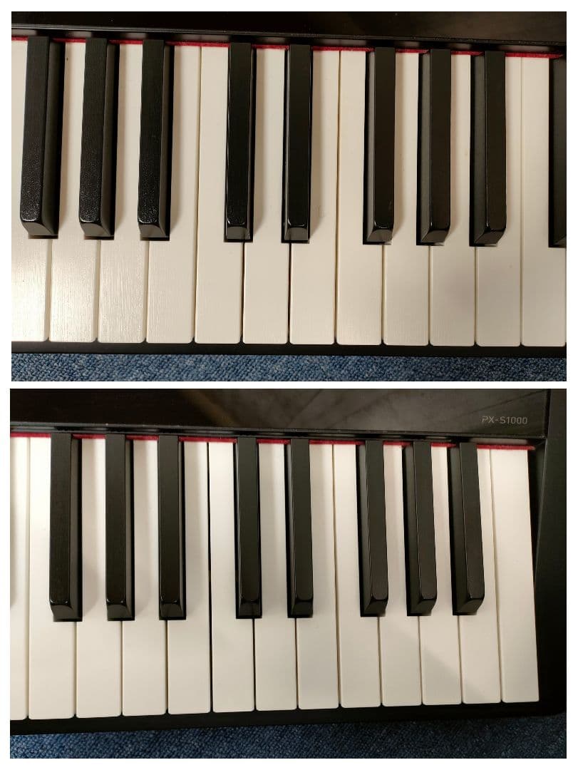 ロズリン CASIO 電子ピアノ PX-S1000 BK ペダル付き88鍵