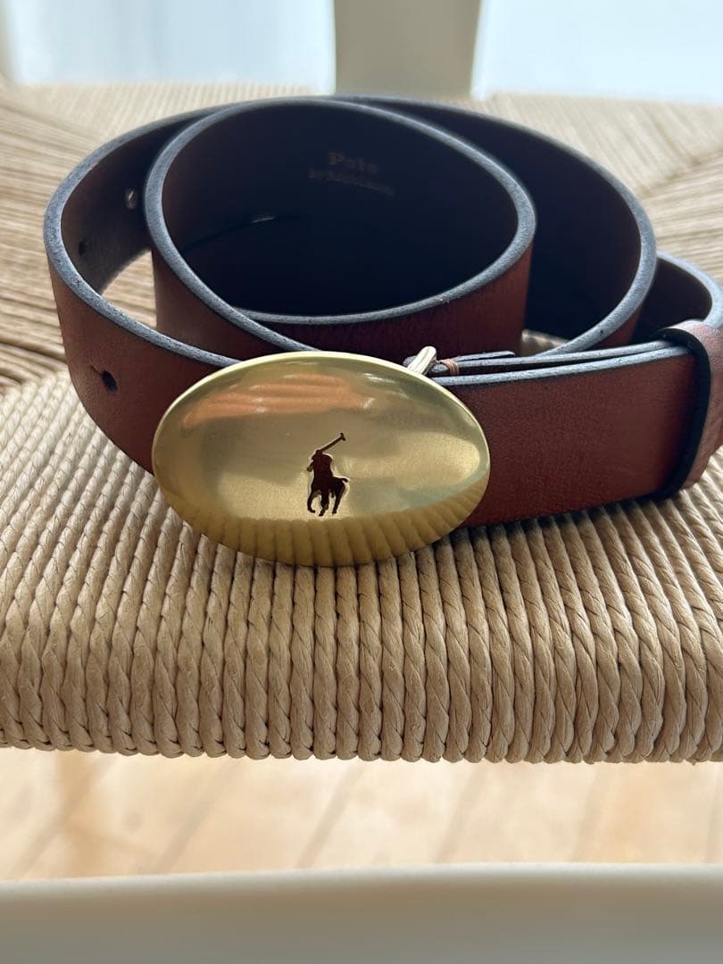 Ralph Lauren レザー ベルト ブラウン　未使用