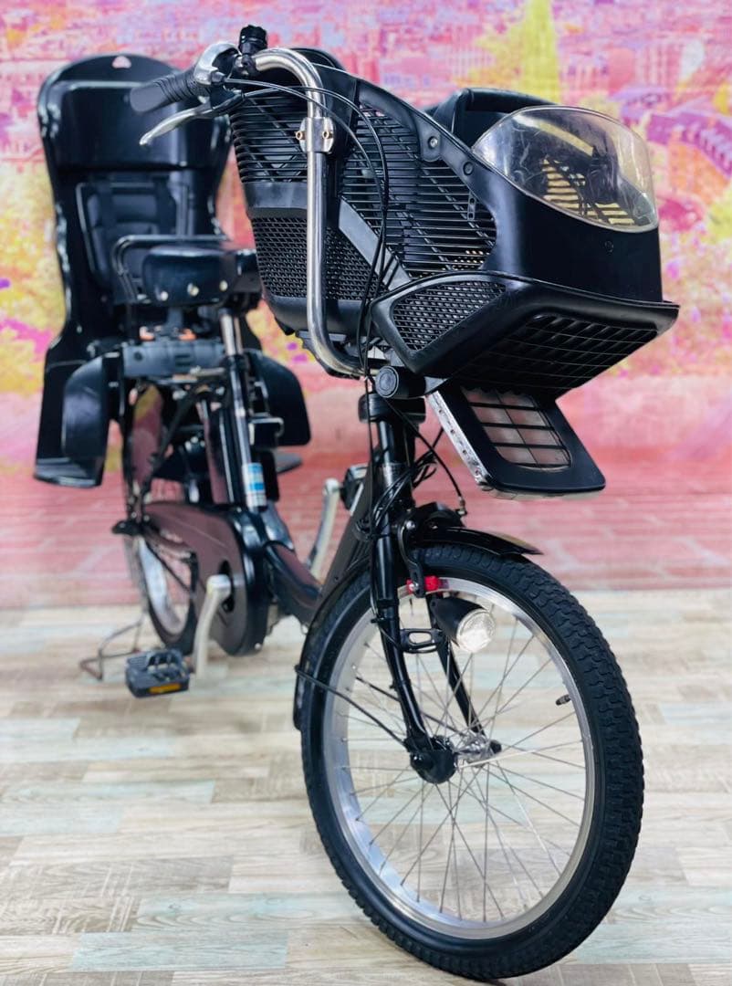 K1980 電動自転車パナソニック子供乗せ 20インチ 8Ah ブラック