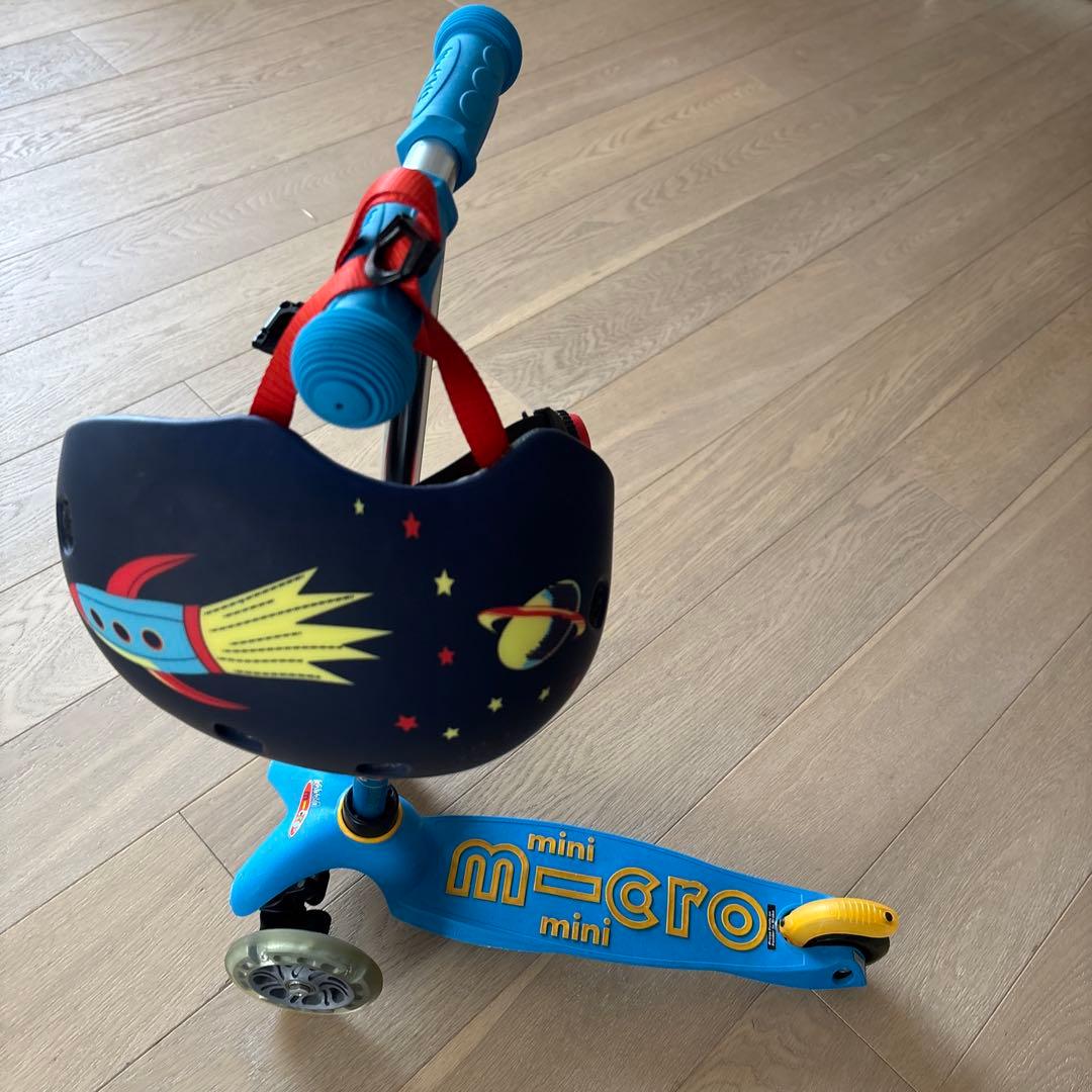 SAORI　マイクロ　スクーター キッズ LED ヘルメットmicro