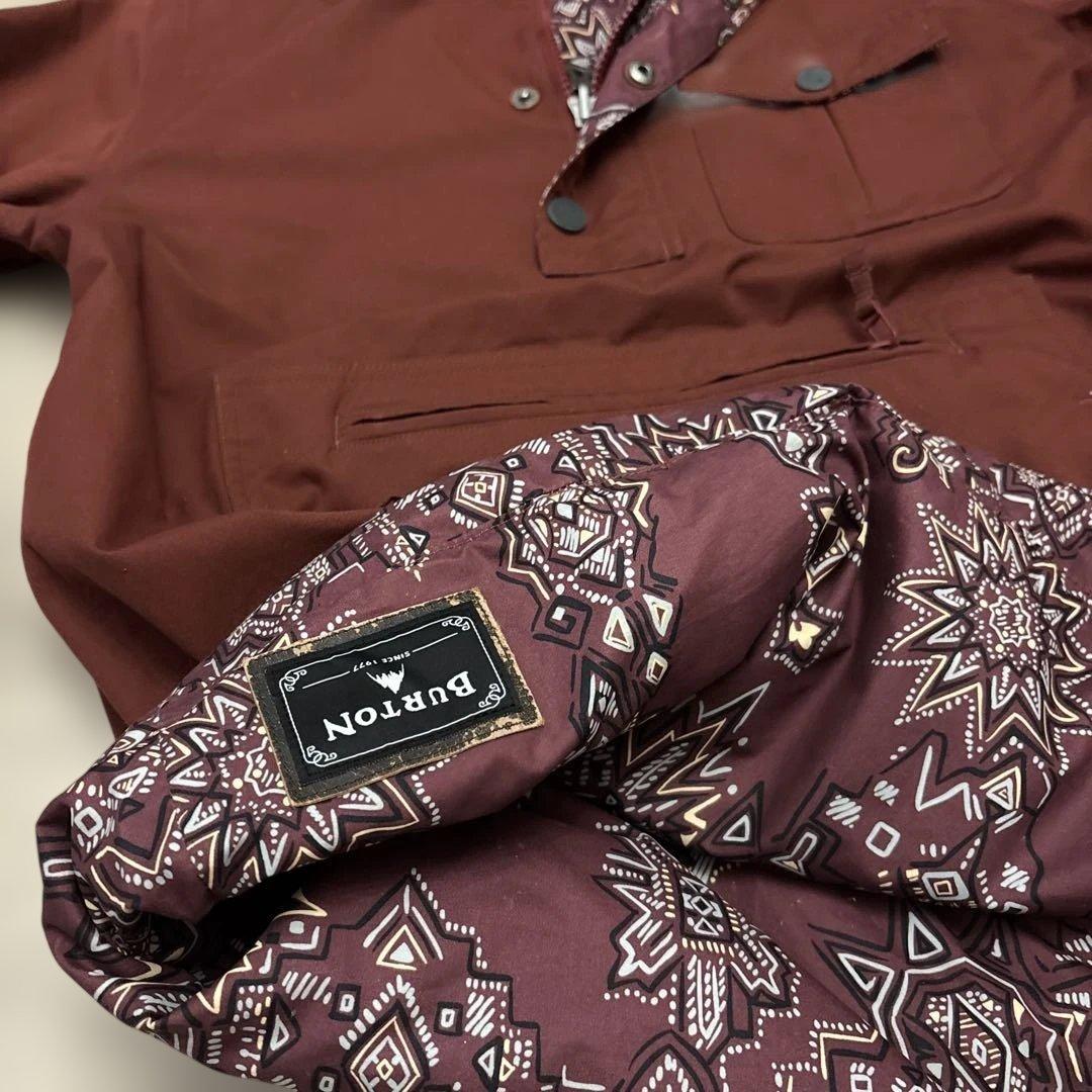 バートン BURTON リバーシブル アノラック ウェア S 蛇パッチ M相当