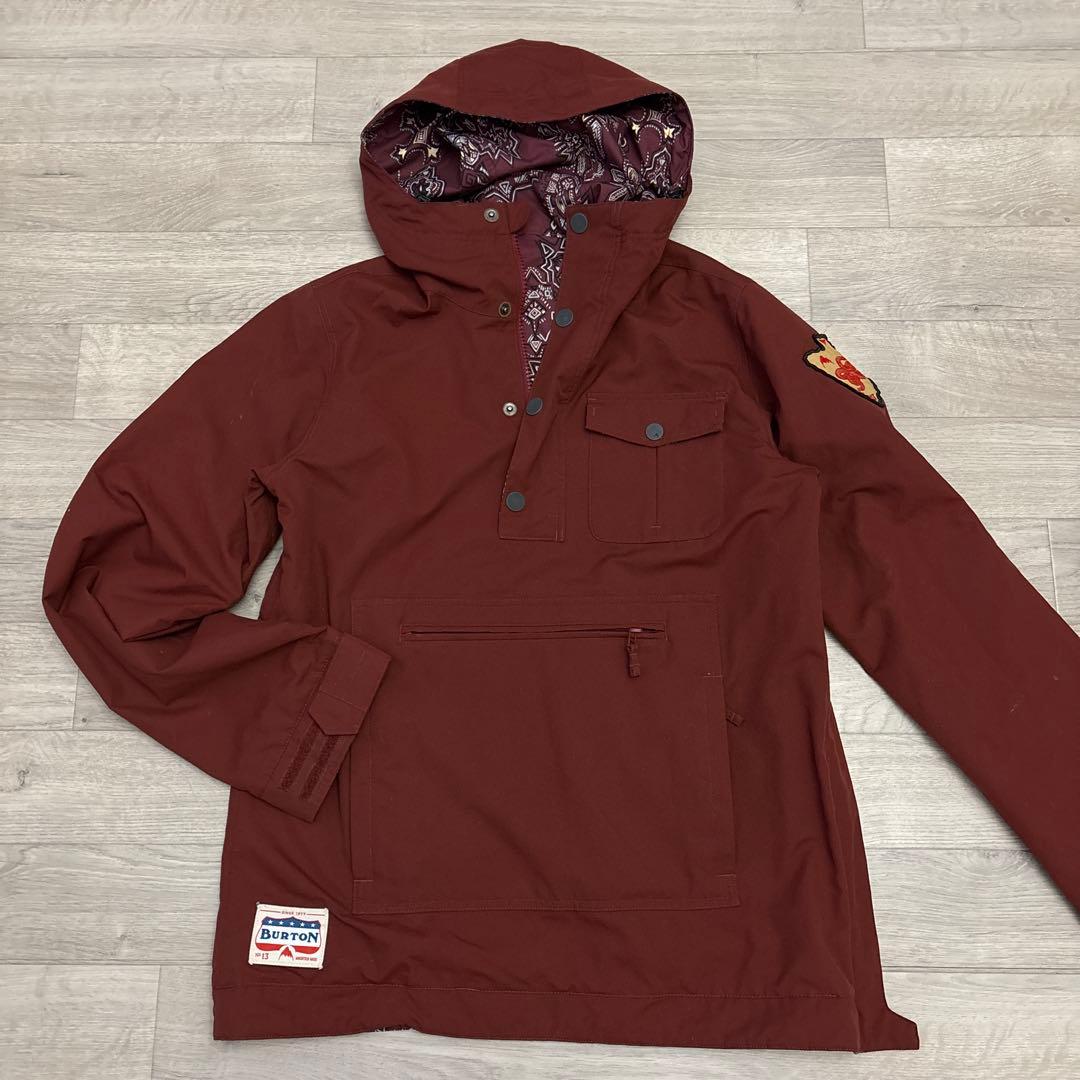 バートン BURTON リバーシブル アノラック ウェア S 蛇パッチ M相当
