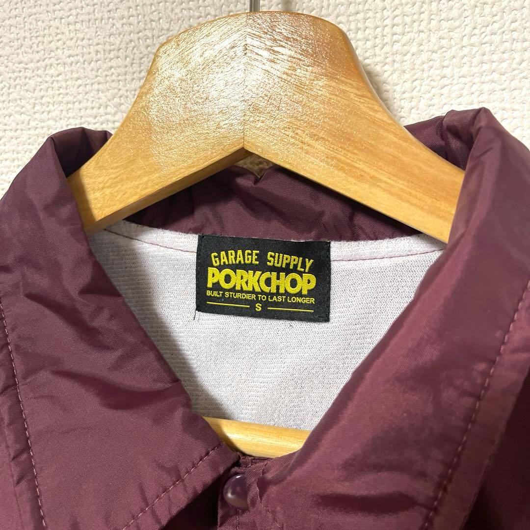 Porkchop ポークチョップ ウイングポーク コーチジャケット S ワイン