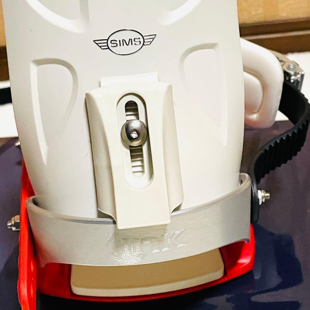 【新品】SIMSスノーボード146cmビンディングS/Mリーシュコード バッグ