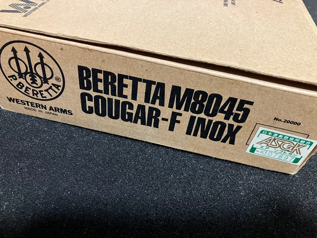 WA ウェスタンアームズ　クーガーF M8045 INOX シルバー　ガスガン