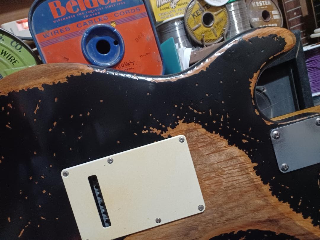 ★P90 Relic Vintage Black Stratocaster ★