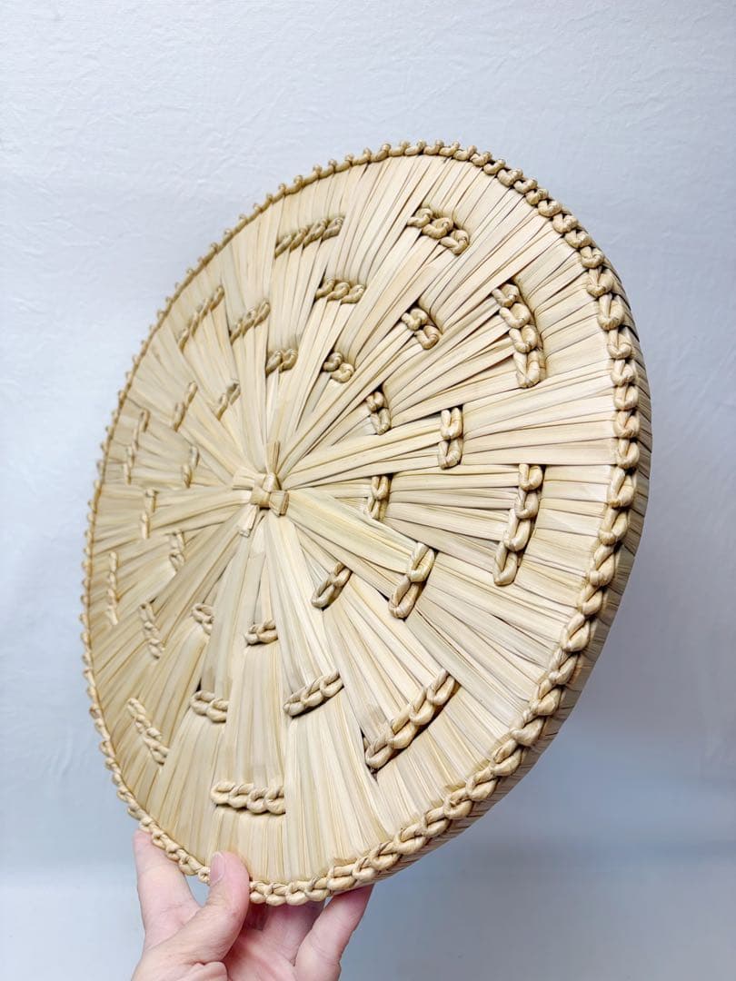 ほぼ未使用 茶道具 露地道具 円座 5客揃 藁竹 露地道具 敷物 点茶盤 紙箱