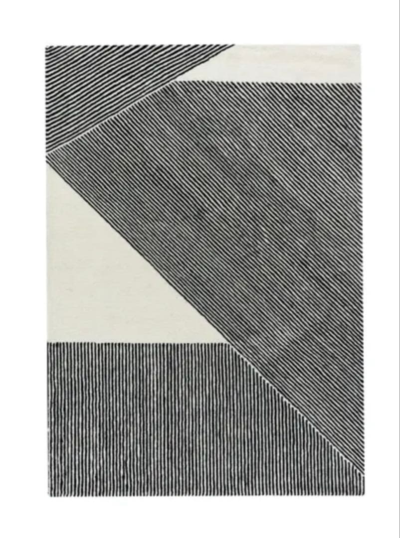 二オール ストライプ ウールラグ 170×240 cm 定価13万