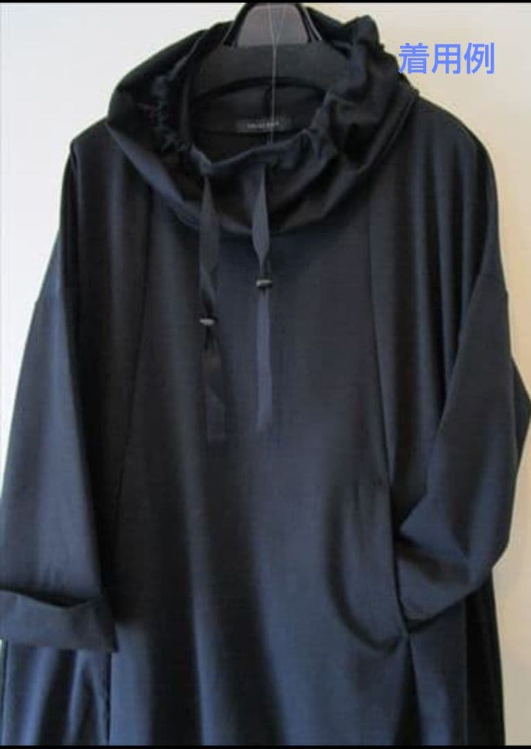 CRESCENT　ワンピース　フード襟　ゆったりサイズ