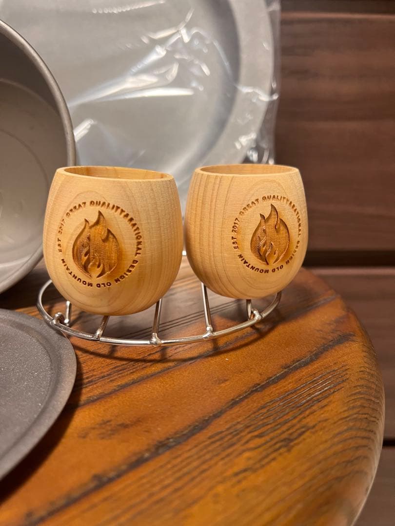 oldmountain チタンシエラ・グイノミヒノキ・ミールディッシュ3点セット