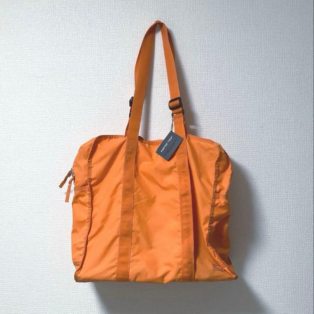 PORTER TRIP ボストンバッグ オレンジ