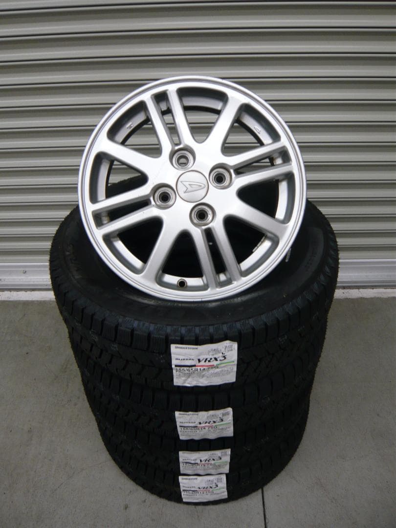 送料込☆ブリヂストンVRX3☆155/65R14☆スタッドレスセット