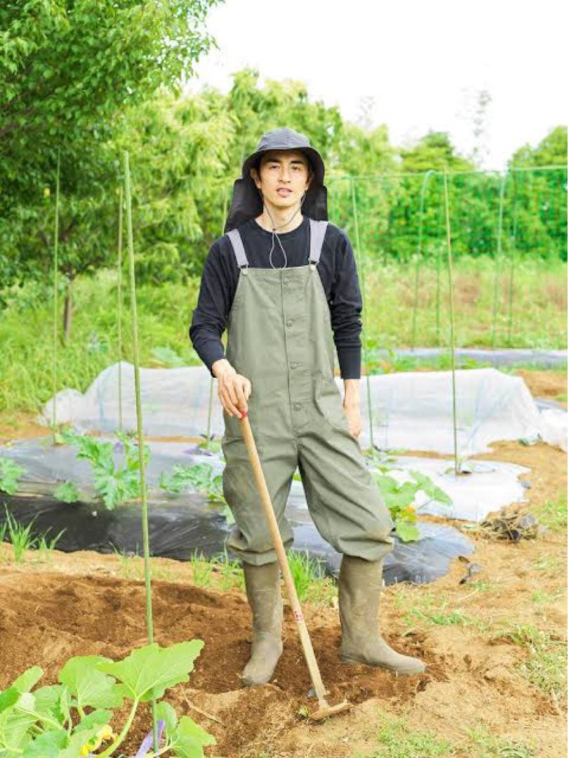 未使用タグ付 KEIMEN カイメン つなぎ オーバーオール M ベージュ