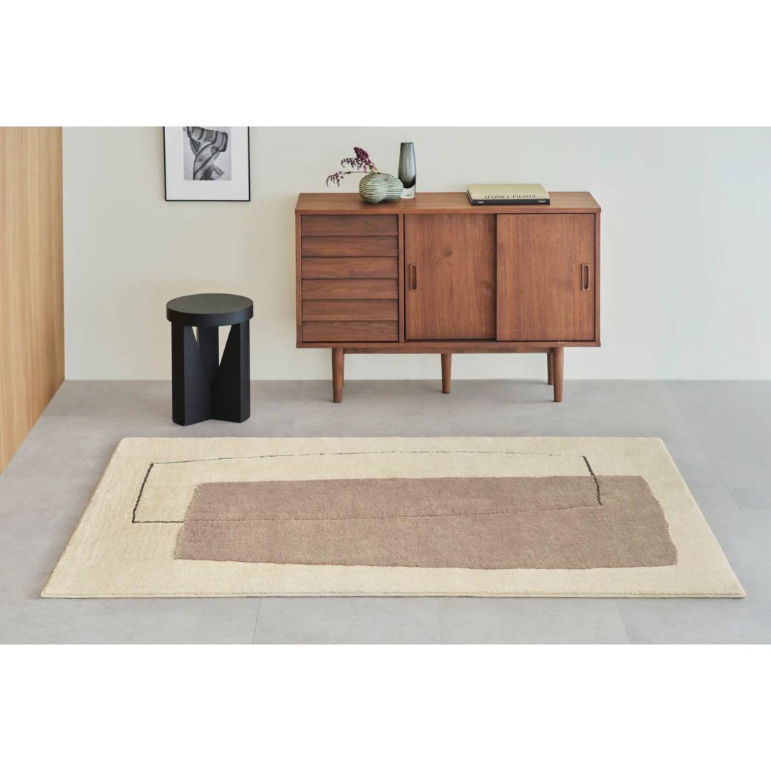 アイボリー　DUBRAM(ダブラム)ラグ140x200cm