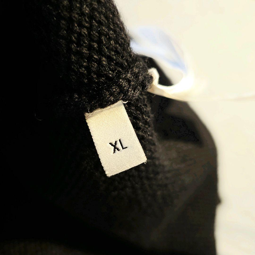 【美品】GUCCIBEE ワッペンVネックニットトップス 黒 XLサイズ