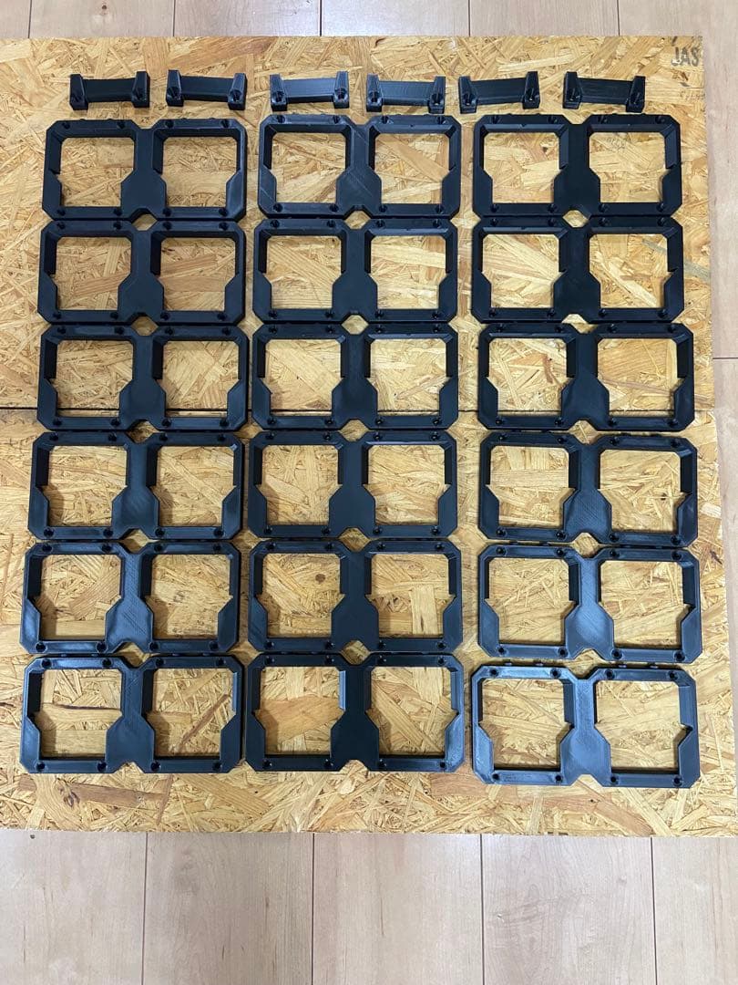 送料無料　ミルウォーキー　パックアウト　マウント　ABS仕様　Eセット　黒18個