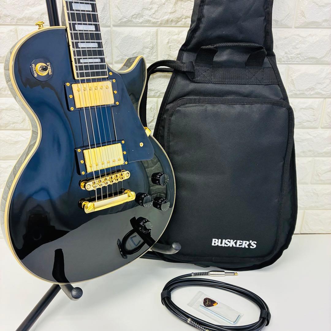 【美品】BUSKER'S BLC30 レスポールカスタムタイプ ブラック