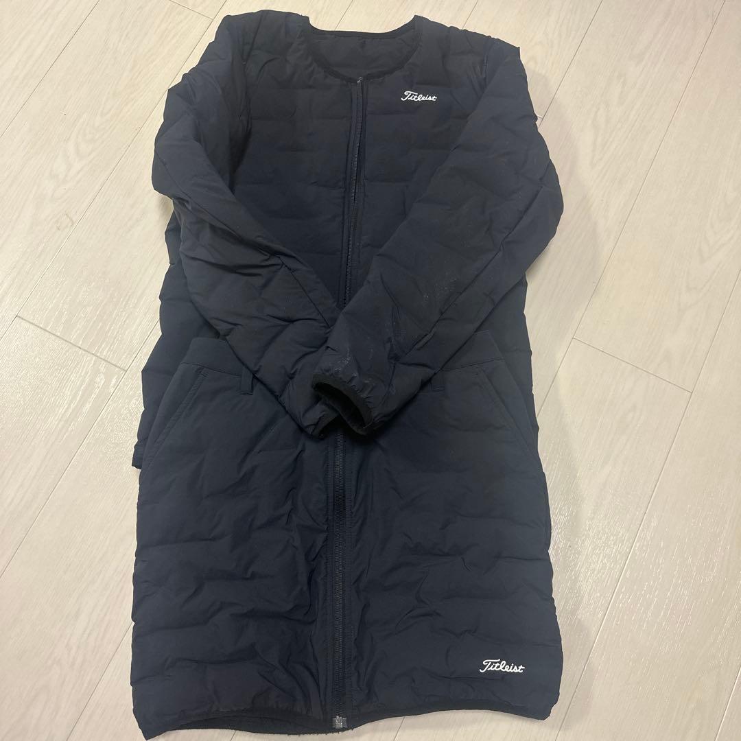 タイトリスト　セットアップ　ダウン　黒　軽量　S M